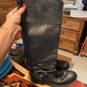 Frye Black Leather Boots